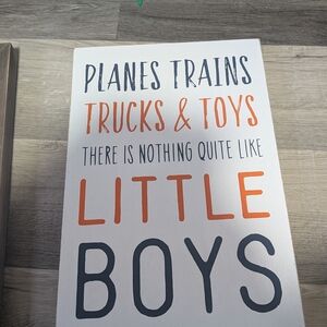 Hobby Lobby Kids Wall Art - Orange & Black Text